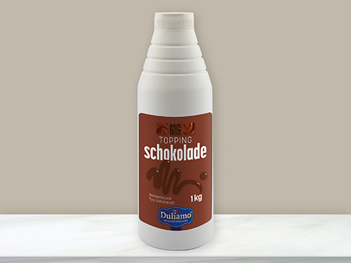 DULIAMO Schoko Topping Dessert - Flasche mit 1 Kilogramm