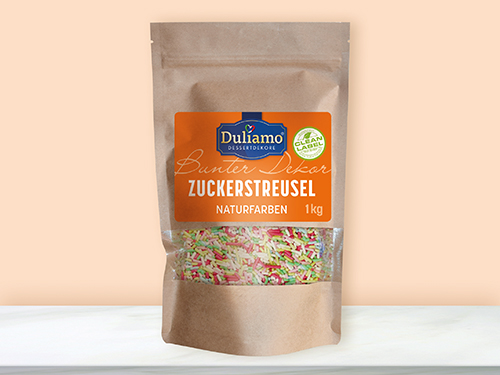 DULIAMO Zuckerstreusel bunt Na - Beutel mit 1 Kilogramm