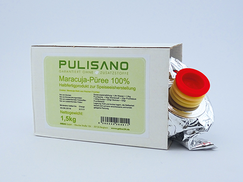 PULISANO Maracuja-Püree - Karton mit 12 Kilogramm