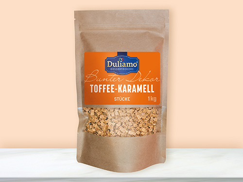 DULIAMO Toffee Karamellstücke - Beutel mit 1 Kilogramm