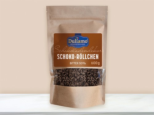 DULIAMO Schoko-Röllchen bitter - Beutel mit 0,6 Kilogramm