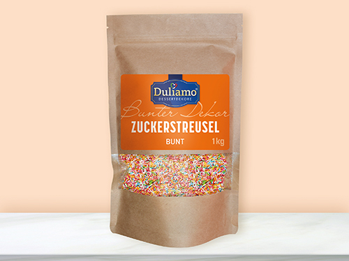 DULIAMO Zuckerstreusel bunt mi - Beutel mit 1 Kilogramm