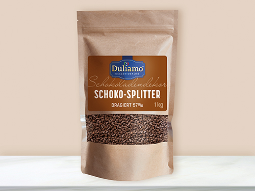 DULIAMO Schoko-Splitter dragie - Beutel mit 1 Kilogramm