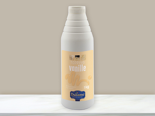 DULIAMO Vanille Topping Desser - Flasche mit 1 Kilogramm