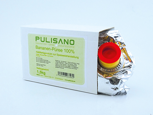 PULISANO Bananen-Püree - Karton mit 12 Kilogramm