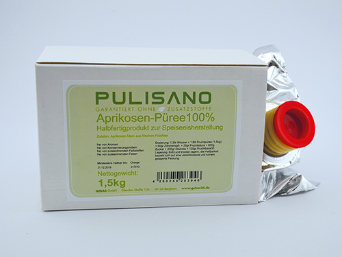 PULISANO Aprikosen-Püree - Karton mit 12 Kilogramm